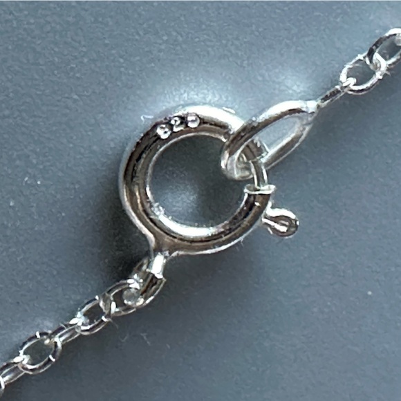 Sterling Silver Aquamarine Pisces Necklace - Picture 8 of 9